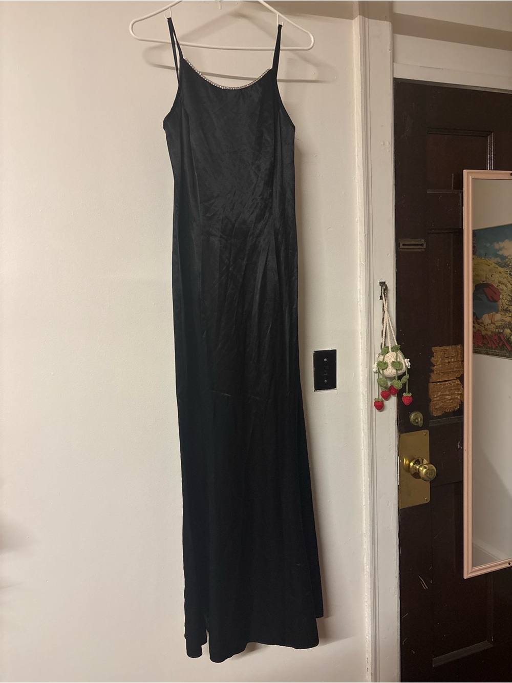 Gunne Sax Black Slip Dress - Elegant Women's Evening Dress